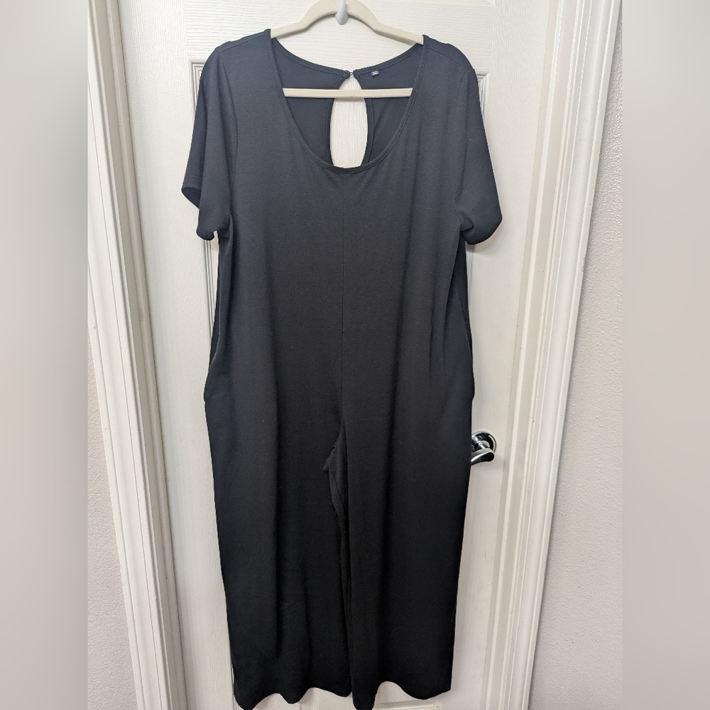 Casual Black Jumpsuit 2XL - Picture 2 of 6